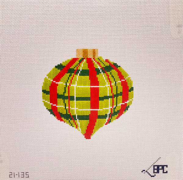 21-135 Retro Red/Green Plaid Ornament