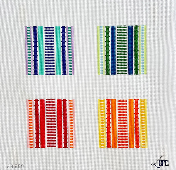 23-260 Stripe Coaster Set of 4