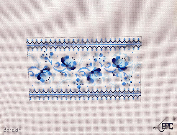 23-284 Blue Chinoiserie Purse insert