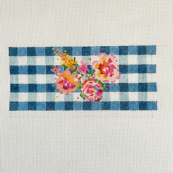 25-412 flowers on gingham