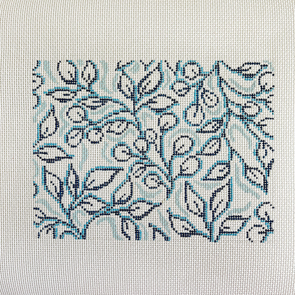 25-420 Blue Floral Pattern - Julia McGahee